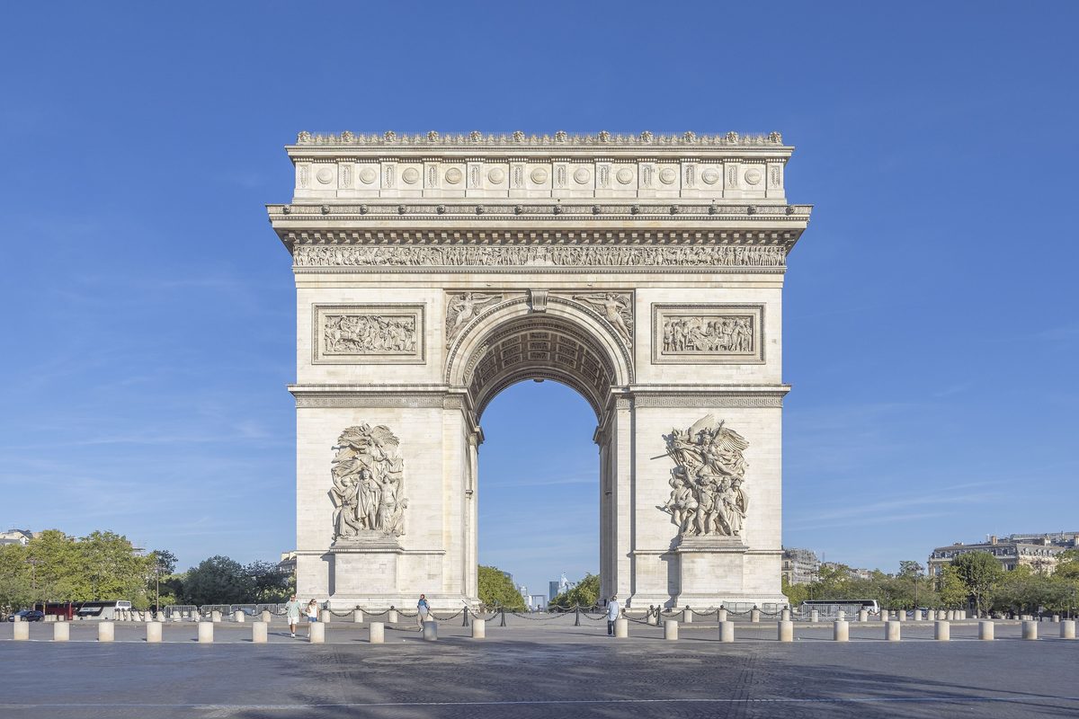 Arc de Triomphe and Champs-Élysées